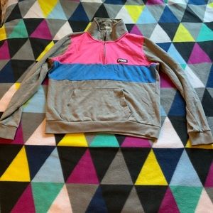 PINK VS Zip up Crewneck